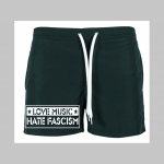 Love Music Hate Fascism - plavky s motívom - plavkové pánske kraťasy s pohodlnou gumou v páse a šnúrkou na dotiahnutie vhodné aj ako klasické kraťasy na voľný čas Love Music Hate Fascism - plavky s motívom - plavkové pánske kraťasy s pohodlnou gumou v páse a šnúrkou na dotiahnutie vhodné aj ako klasické kraťasy na voľný čas